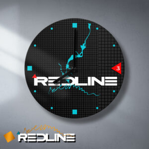 Vintage Redline Splash BMX Wall Clock | Retro 80s Freestyle Wooden Decor