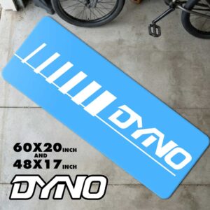 Vintage Blue Dyno BMX Runner Rug | Retro 80s Freestyle Floor Mat