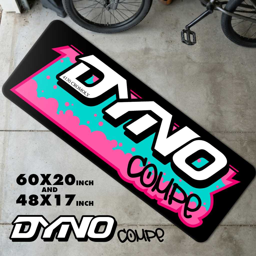 Vintage Dyno Compe BMX Runner Rug | Retro 80s Freestyle Floor Mat