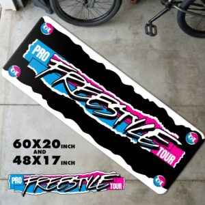 Vintage GT Pro Freestyle Tour Runner Rug | Retro 80s Freestyle Floor Mat