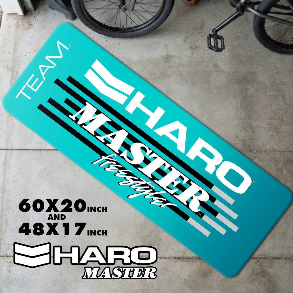 Vintage Haro Team Master BMX Runner Rug | Retro 80s Freestyle Floor Mat
