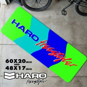 Vintage Haro Freestyler Wave Runner Rug | Retro 80s Freestyle Floor Mat