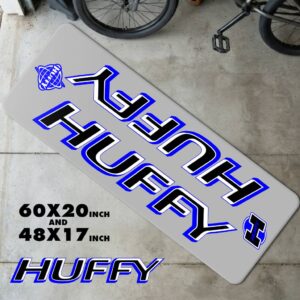 Vintage Huffy Silver Padset Runner Rug | Retro 80s Freestyle Floor Mat