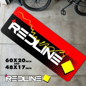 Vintage Redline RL 20 II Red Runner Rug | Retro 80s Freestyle Floor Mat