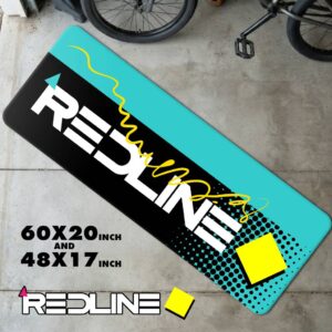 Vintage Redline RL 20 II Teal Runner Rug | Retro 80s Freestyle Floor Mat