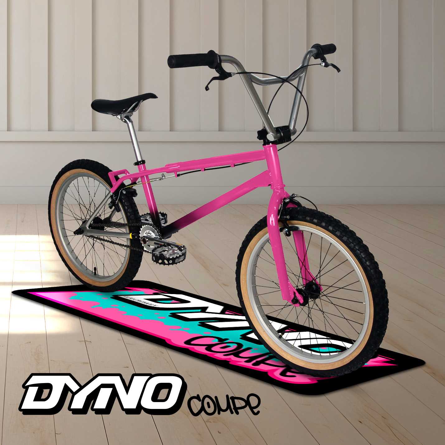 Vintage Dyno Compe BMX Runner Rug | Retro 80s Freestyle Floor Mat - Image 3