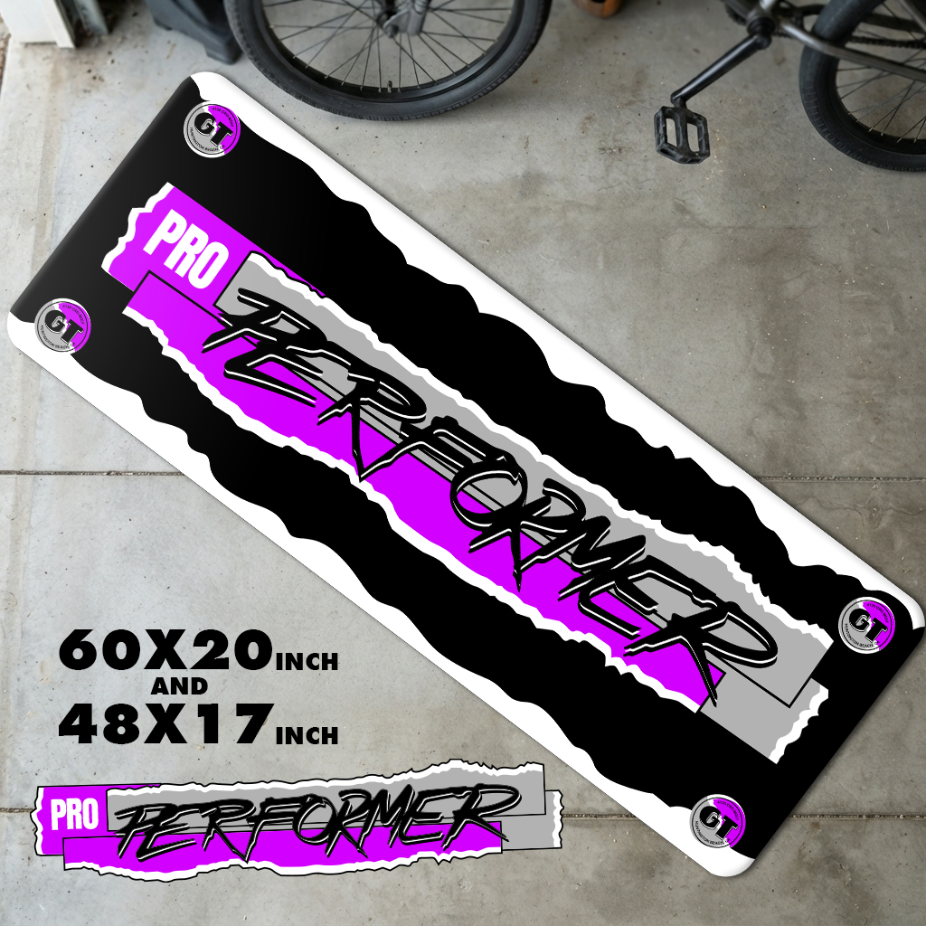 Vintage GT Pro Performer Purple Runner Mat | Retro 80s Freestyle Floor Mat