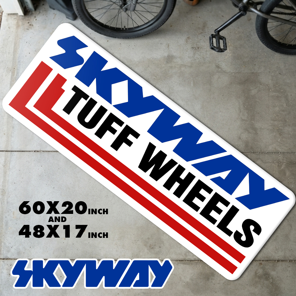 Vintage Skyway Tuff Wheels Stripe Runner Mat | Retro 80s Freestyle Mat