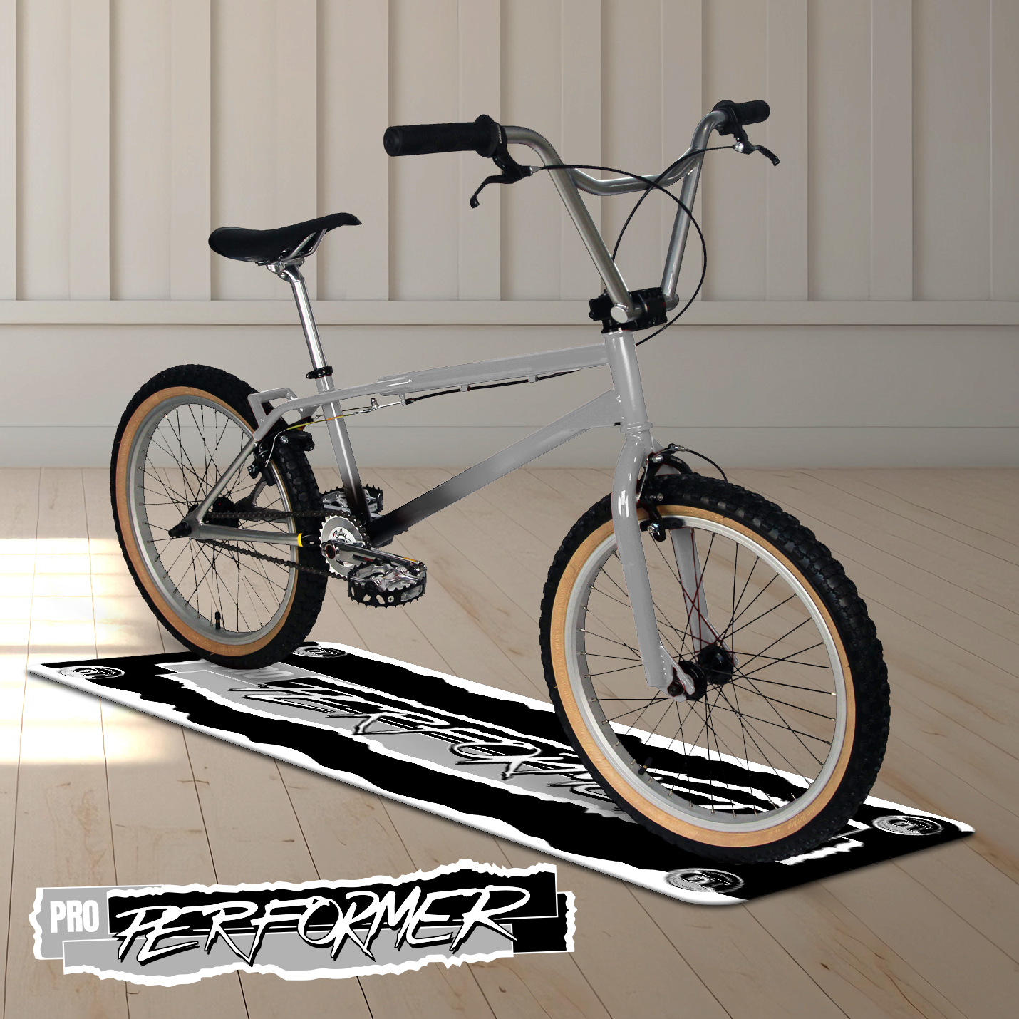 Vintage GT Pro Performer Monochrome Mat | Retro 80s Freestyle Floor Mat - Image 3